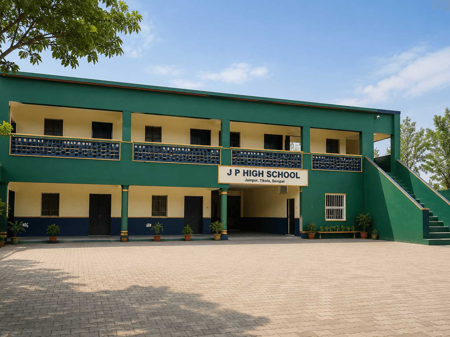 J P High School campus building
